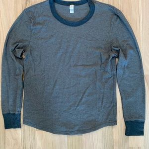 Alternative Apparel Mens Long Sleeve Waffle Tee